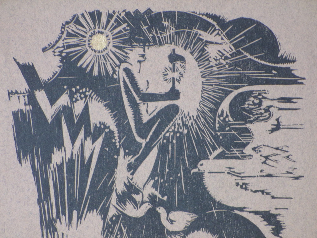 Pieter den Besten, Vredig paradijs, Vergulde houtsnede kopen? Bied vanaf 40!