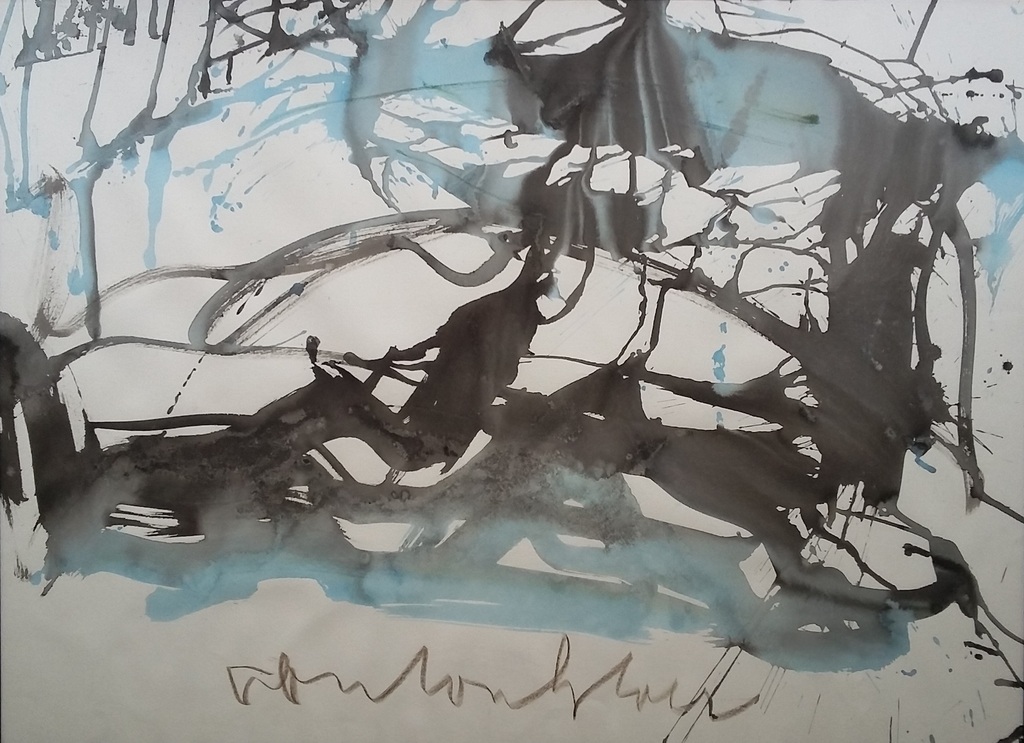 Anton Heyboer - gemengde techniek op Hahnemuhle papier - gesigneerd verkocht voor € 225!