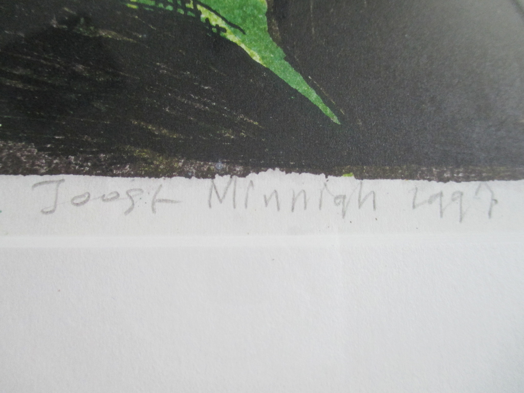 Joost Minnigh, grote litho "Barometer" Barth lijst kopen? Bied vanaf 70!