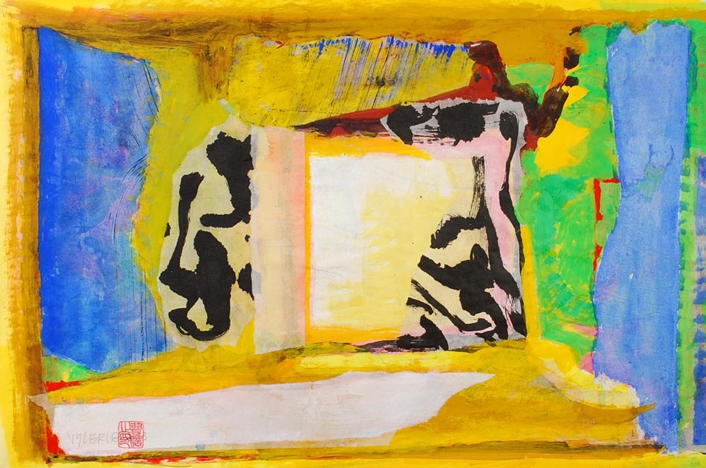 ERNST VIJLBRIEF (1934-2010) collage/gouache op papier verkocht voor € 75!