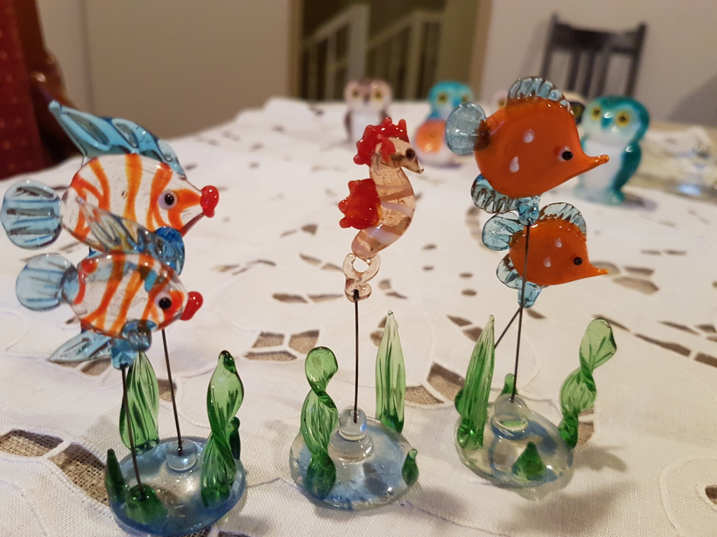 Murano aquarium set  3 pz kopen? Bied vanaf 5!