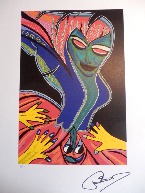 RIA VALK  Zeefdruk  MASK kopen? Bied vanaf 1!