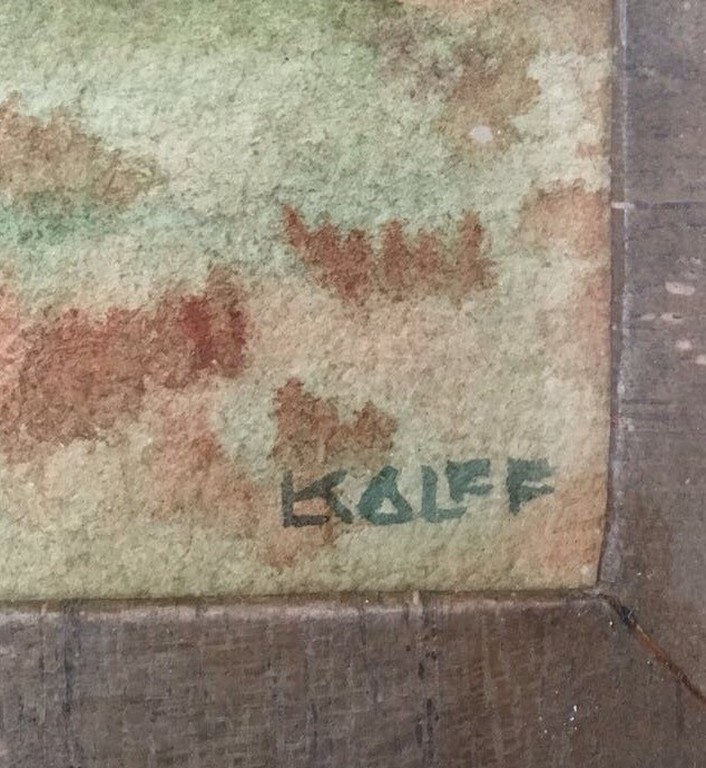 Louis Kalff aquarel zeldzaam vrij werk kopen? Bied vanaf 1!