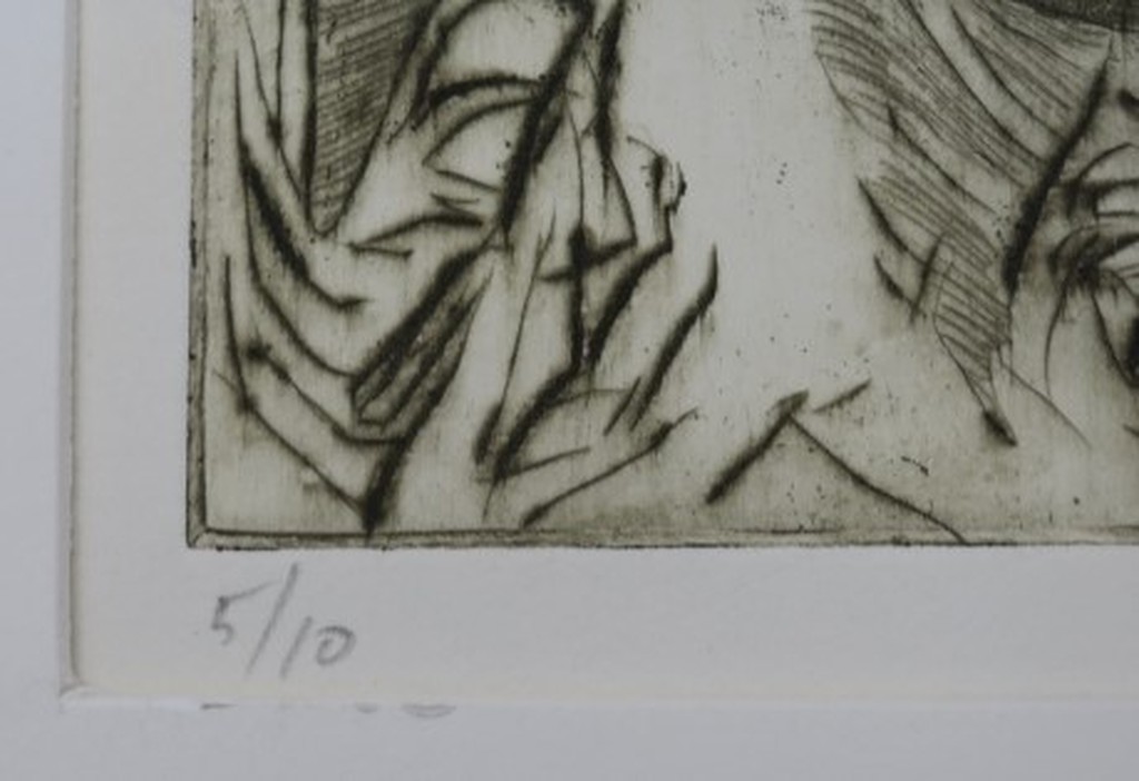 Cor van Haasteren: 2x Ets, Bach en Goethe kopen? Bied vanaf 35!