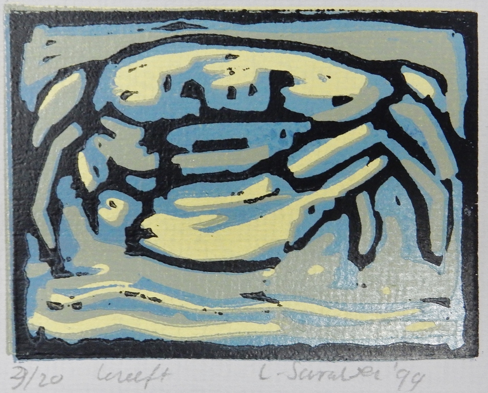 Lenneke Saraber - 4 linoleumsnedes jaren 90 kopen? Bied vanaf 50!