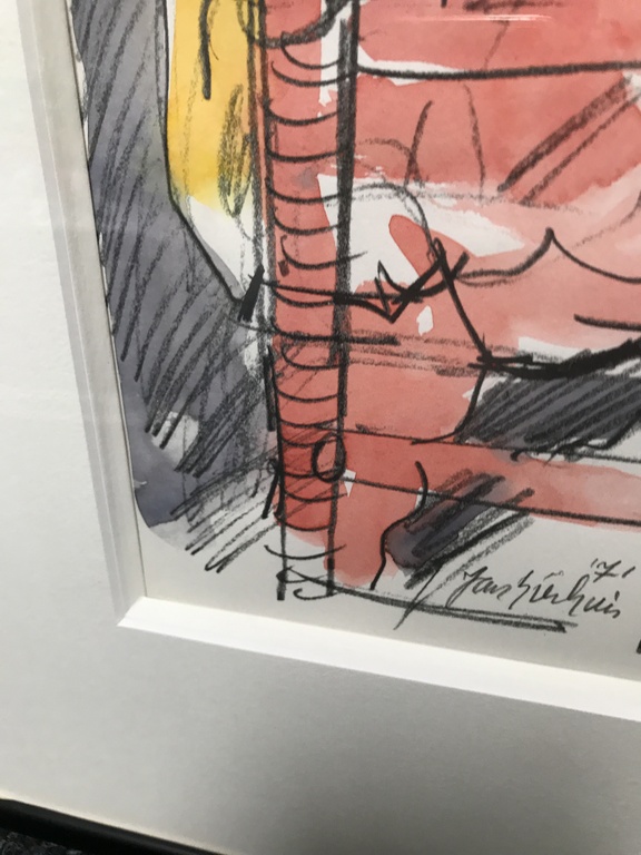 Jan Sierhuis ingekleurde litho  kopen? Bied vanaf 75!