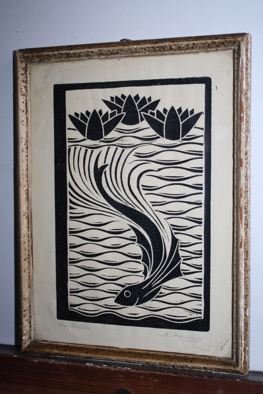 adrianus remiens  ART DECO VIS / WATERLELIES kopen? Bied vanaf 25!