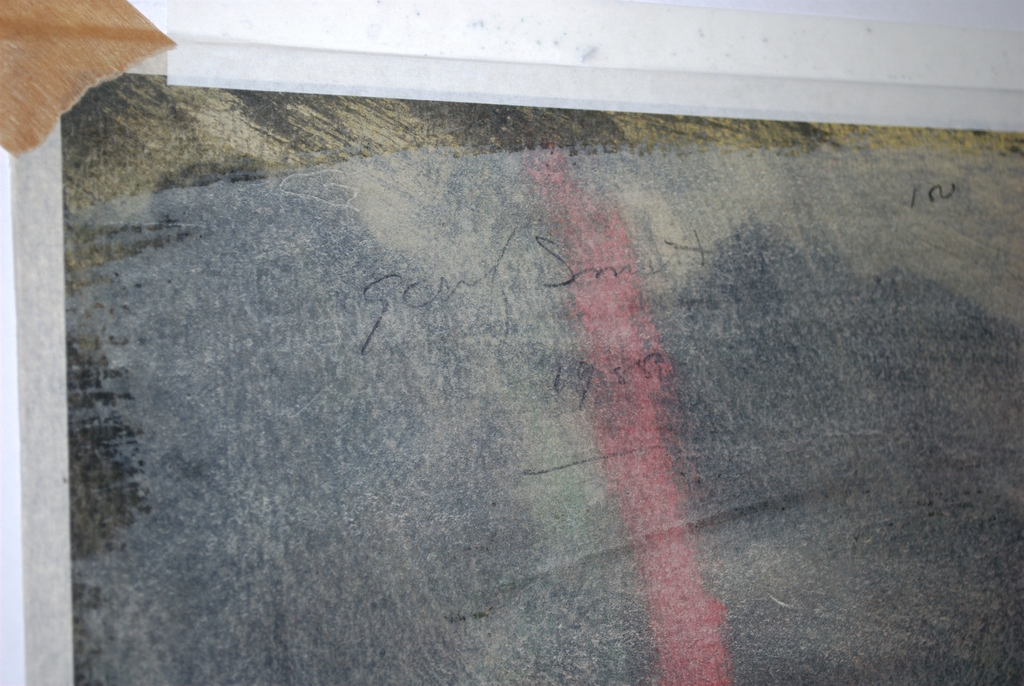 abstracte gouache uit 1955 kopen? Bied vanaf 40!