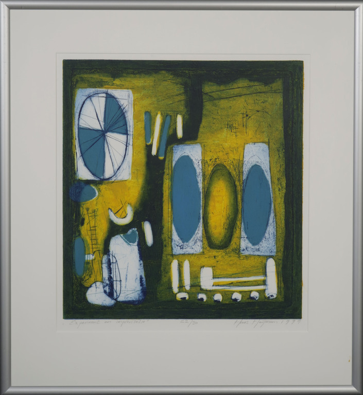 Hans Heijman: Ets, Experiment en improvisatie - Ingelijst kopen? Bied vanaf 35!