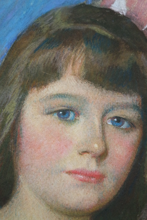 Jelle Troelstra (1891-1979) (Bergense school) - pastel - portret van een meisje kopen? Bied vanaf 175!