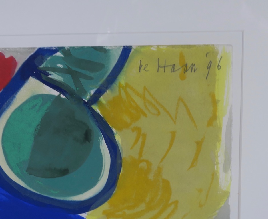 Jurjen de Haan: Gouache, Zonder titel XVIII - Ingelijst kopen? Bied vanaf 90!