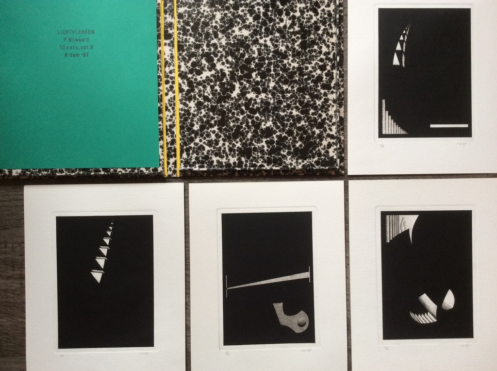Pieter Bijwaard - Lichtvlekken - box met 10 gesign.etsen, oplage 6/8, 1987 kopen? Bied vanaf 50!