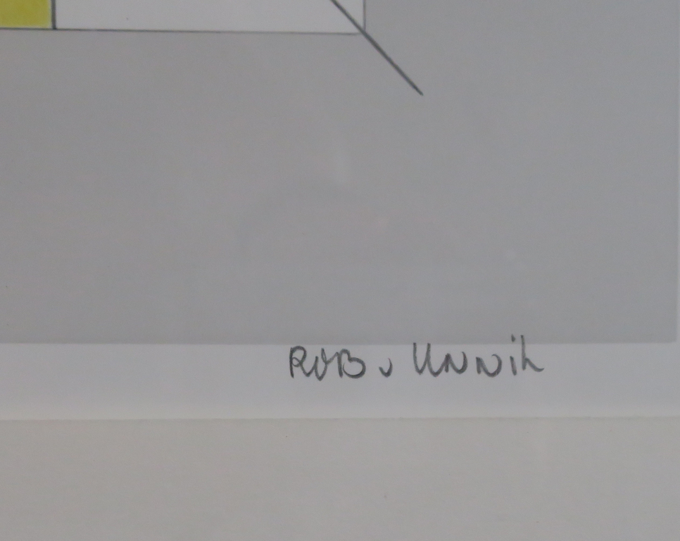 Rob van Unnik: Div. techniek, Compositie nr 39 - Ingelijst kopen? Bied vanaf 35!