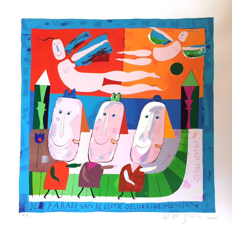 Wouter Stips - De parade van de beetje gelukkige mensen - E/A - 2002 kopen? Bied vanaf 125!