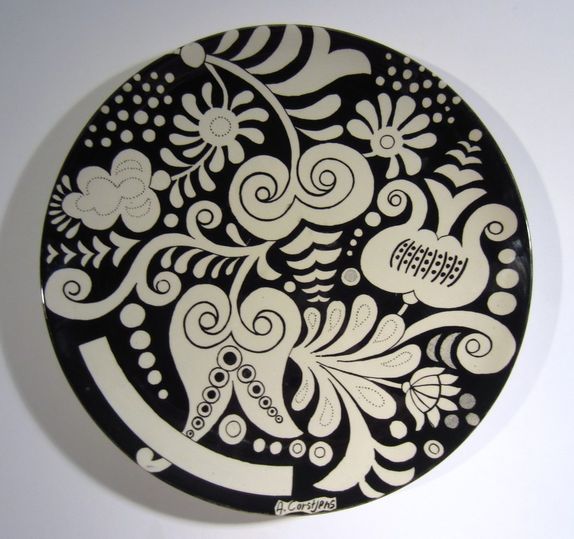 Toine Corstjens - beschilderde schotel - Sphinx Maastricht kopen? Bied vanaf 65!