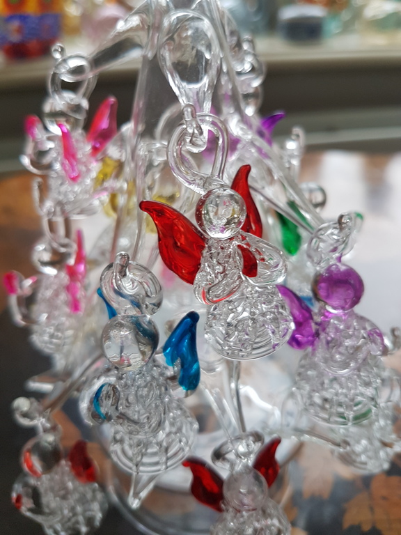 Boom met veelkleurige glazen angels-Venezia isola di Murano kopen? Bied vanaf 1!