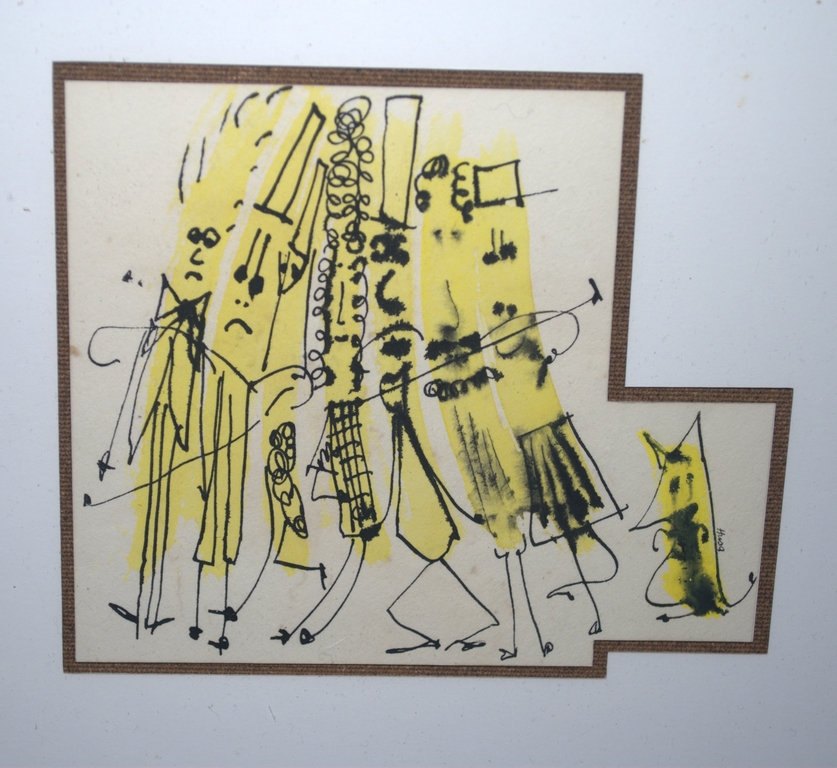 kavel van 2: litho 1/20 en aquarel - gesigneerd kopen? Bied vanaf 45!