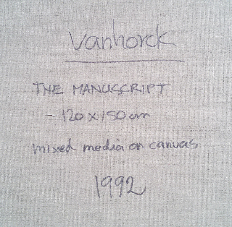 Hans Vanhorck - Abstract, gemengde techniek op doek (zeer groot!) kopen? Bied vanaf 400!