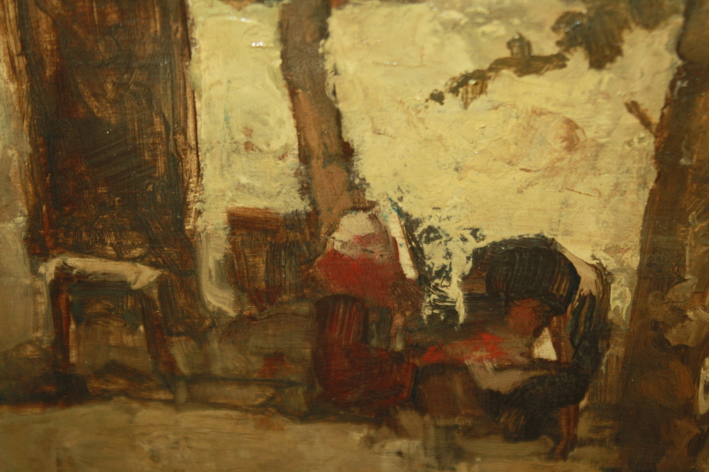 BOERIN BIJ BOERDERIJ en baby wieg van KOOS STIKVOORT verkocht voor € 250!