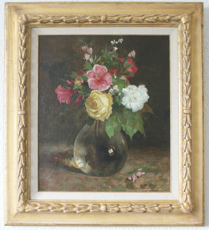 Willem Johannes Weissenbruch (1864-1941)  bloemen in vaas kopen? Bied vanaf 1500!