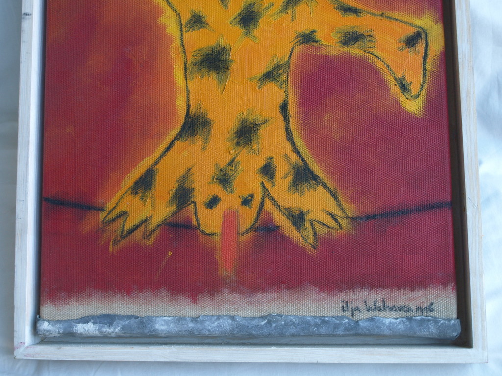 Ilja Walraven : Acrylverf en zink , koorddanser 2 â�� gesigneerd & ingelijst â��1996 kopen? Bied vanaf 125!