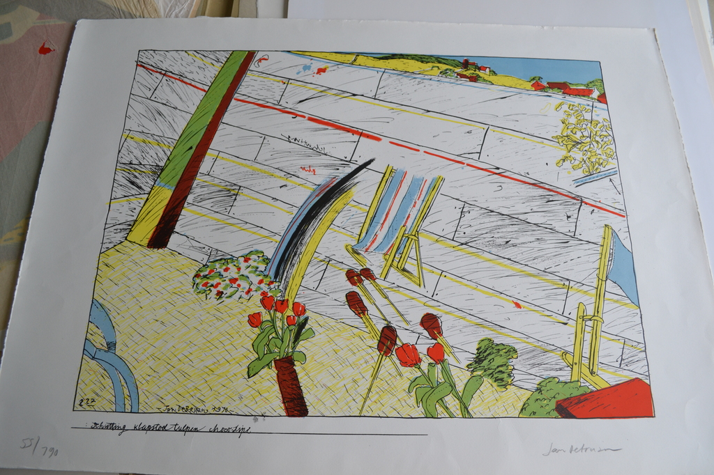 Jan de Bruin Kleurenlitho 1970 (Prent 190) verkocht voor € 50!