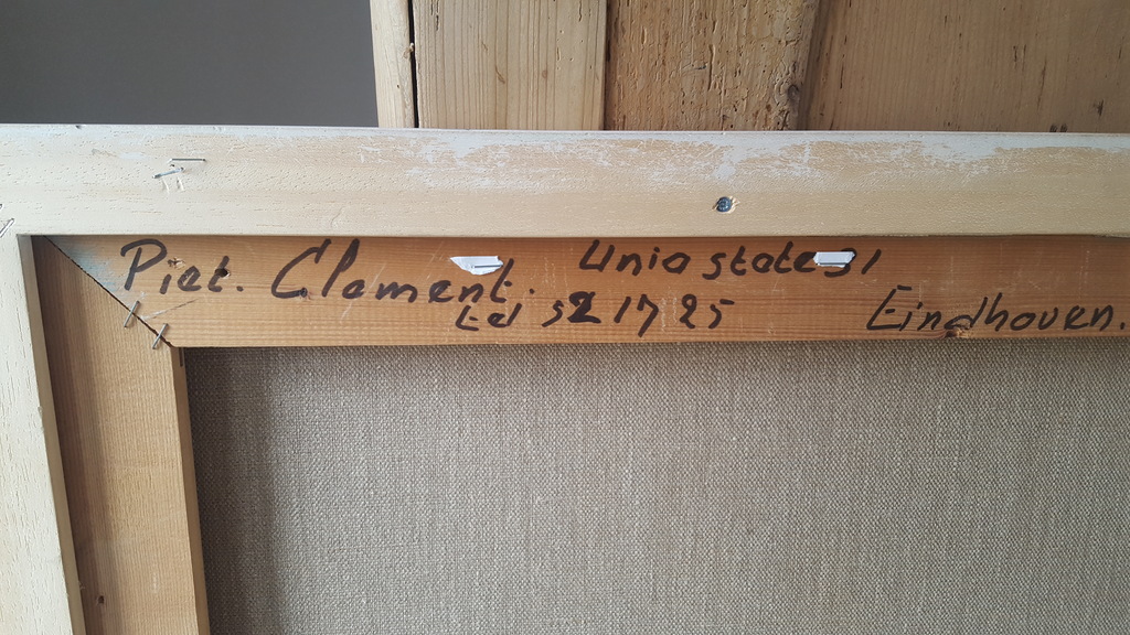 Laatste keer! : Piet Clement (1935-2012) - olie op doek, gesigneerd r.o. en '82 kopen? Bied vanaf 175!