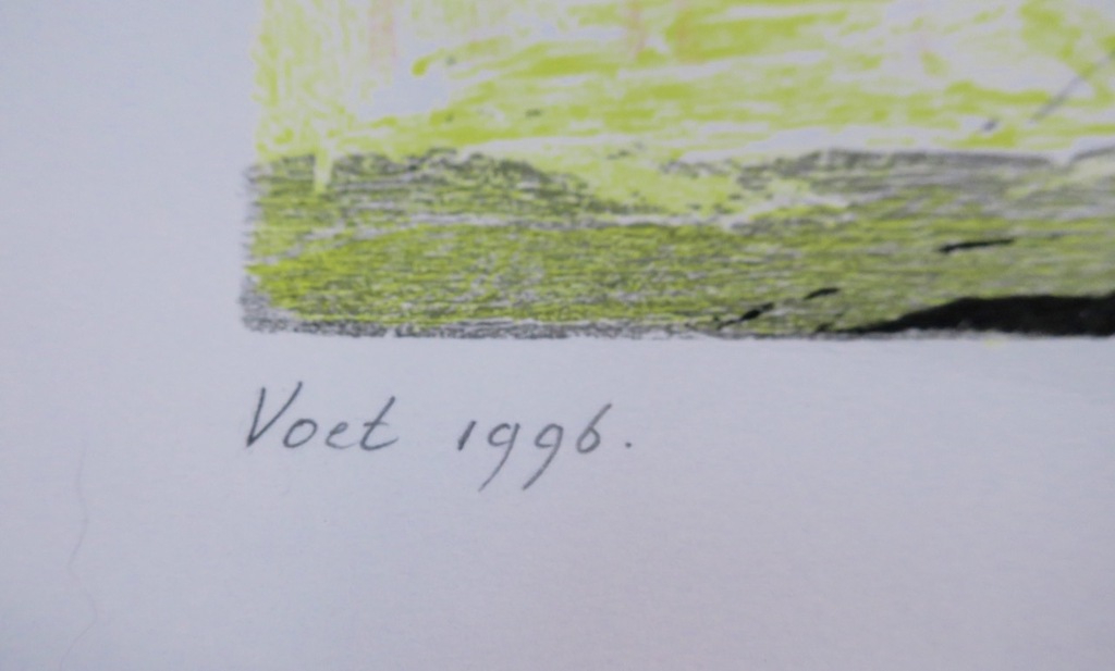 Wilfred Voet: Houtsnede, Landschap - Ingelijst kopen? Bied vanaf 1!