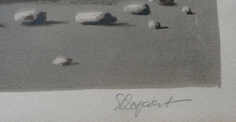Gaston Bogaert - Litho: La Terre kopen? Bied vanaf 60!