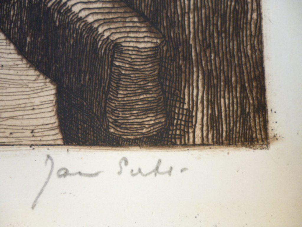 Jan Sirks - ets - Havengezicht Rotterdam kopen? Bied vanaf 60!