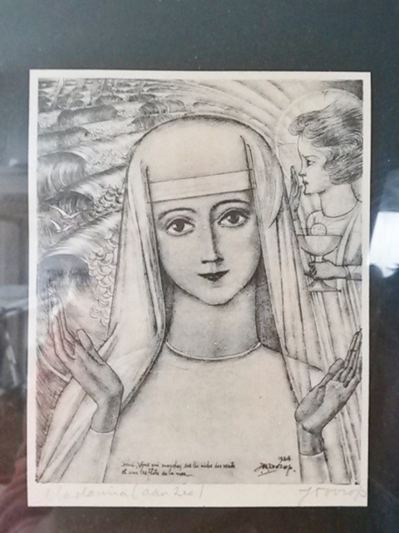 Jan Toorop, Madonna (aan zee), 1924, handgesigneerd verkocht voor € 80!