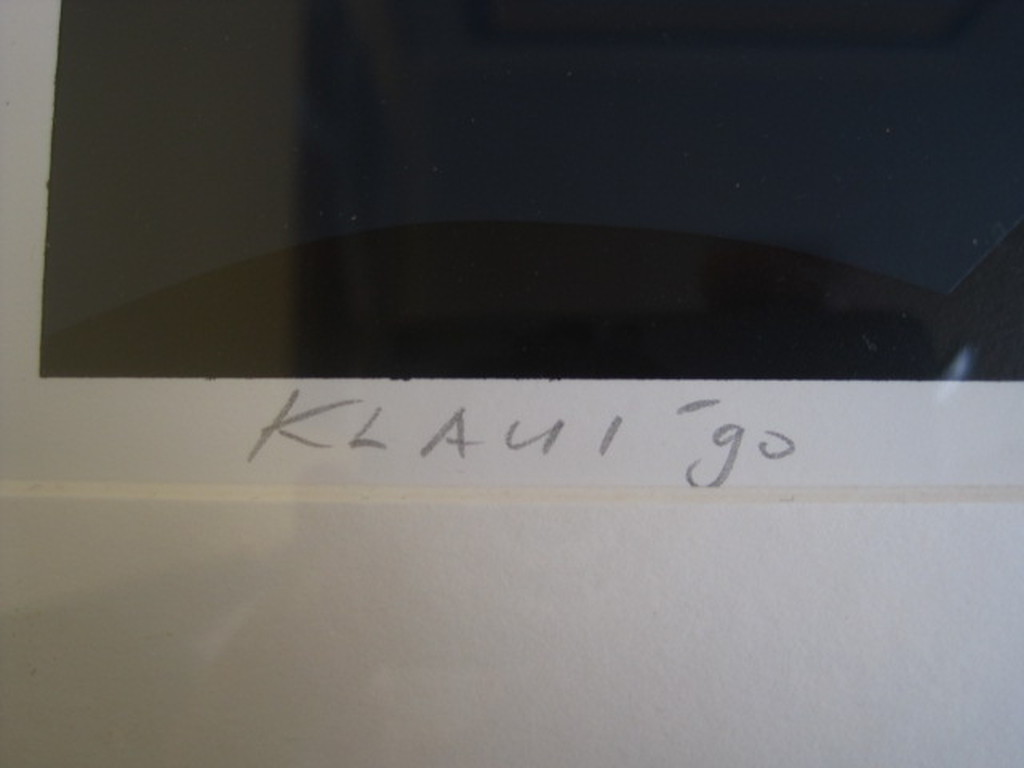 Typisch Abstract Geometrisch werk van Hans Klaui (1945-) gesigneerde Litho   kopen? Bied vanaf 1!