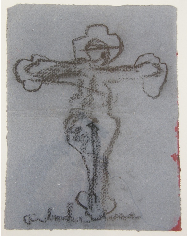 Anton Heyboer: houtskool op geschepte jeans kopen? Bied vanaf 110!