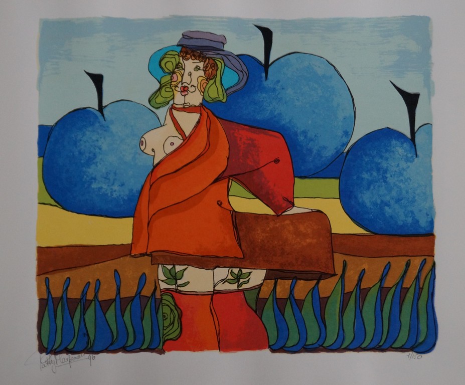 Patty Harpenau - gesigneerde zeefdruk - 1996 verkocht voor € 40!