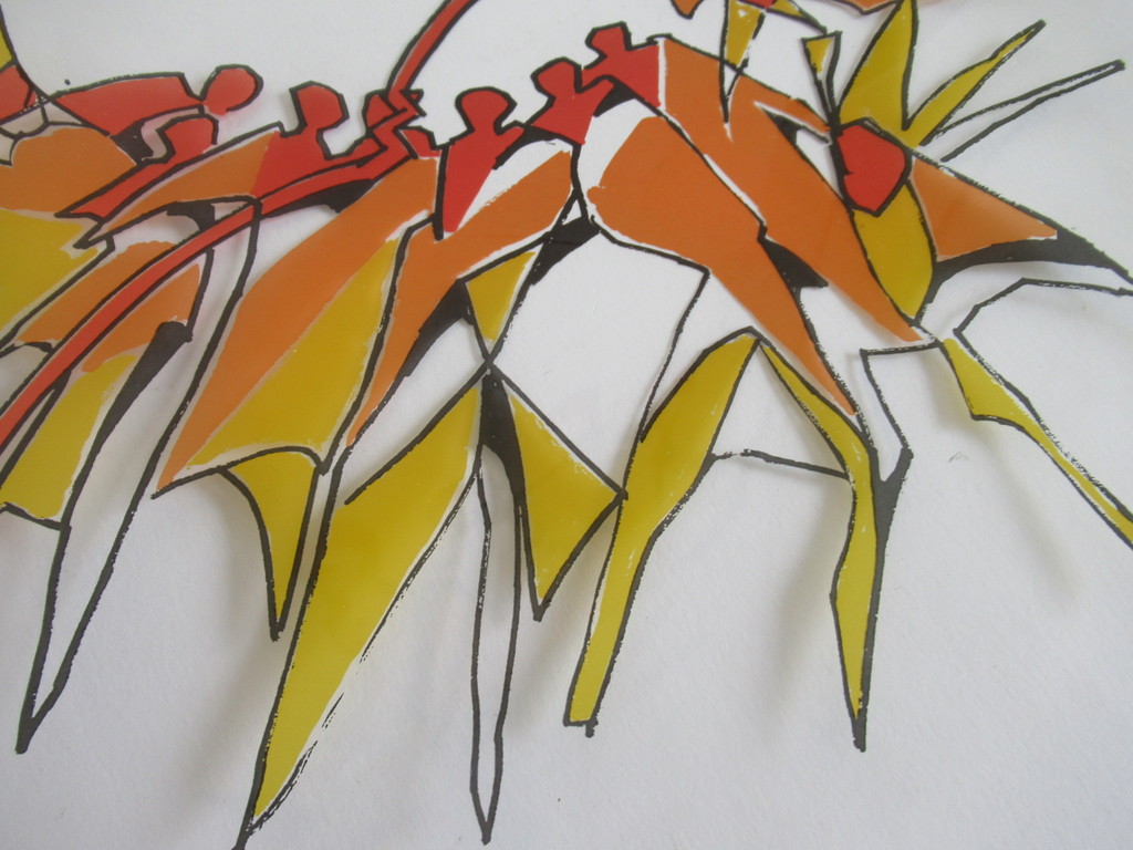 Grote glazen schaal met onbekende paraaf kopen? Bied vanaf 1!