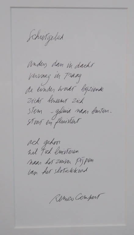 Rinke Nijburg: Ets + Remco Campert: Gedicht, Schietgebed - Ingelijst kopen? Bied vanaf 35!