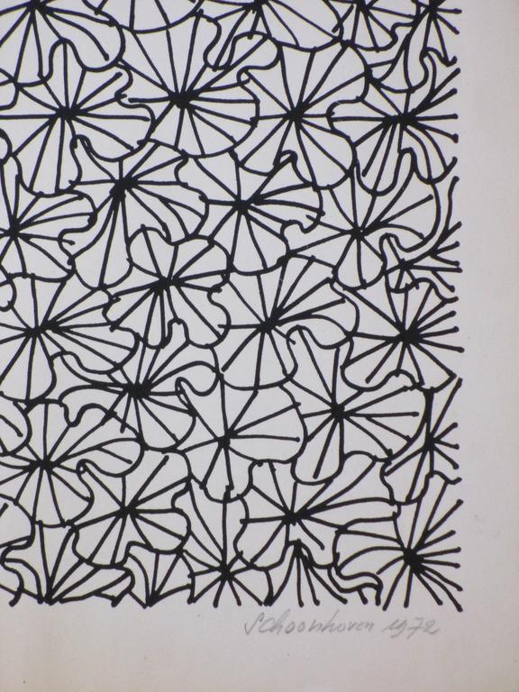 Jan Schoonhoven: Zeefdruk, Bladeren, Prent 190 kopen? Bied vanaf 300!