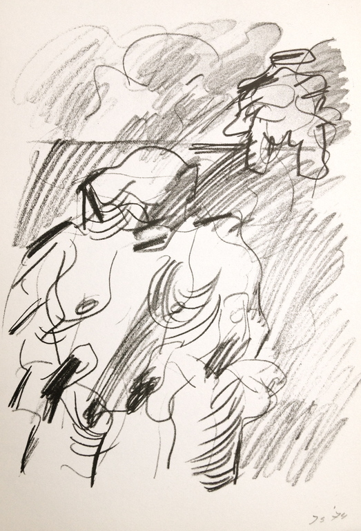 Jan Sierhuis, Lithografie uit 1974, Gesigneerd kopen? Bied vanaf 29!