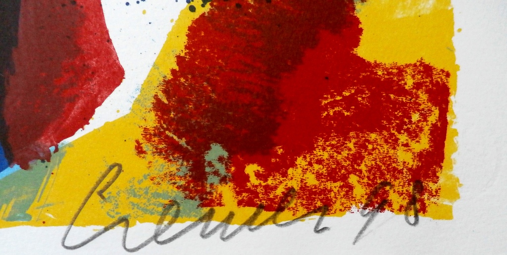 Jan Cremer - zeefdruk: L'histoire des Coeurs III - 1998 kopen? Bied vanaf 225!