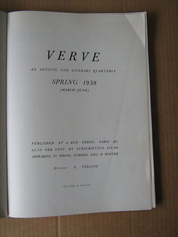 Verve vol 1 No.2 1938 met oa 2 Lithos van Wassily Kandinsky  'Stars kopen? Bied vanaf 395!