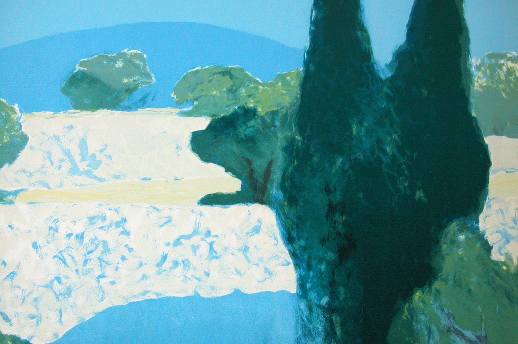 ROGER MUHL, kleurenlitho, 'Paysage provencale' - MOURLOT kopen? Bied vanaf 50!