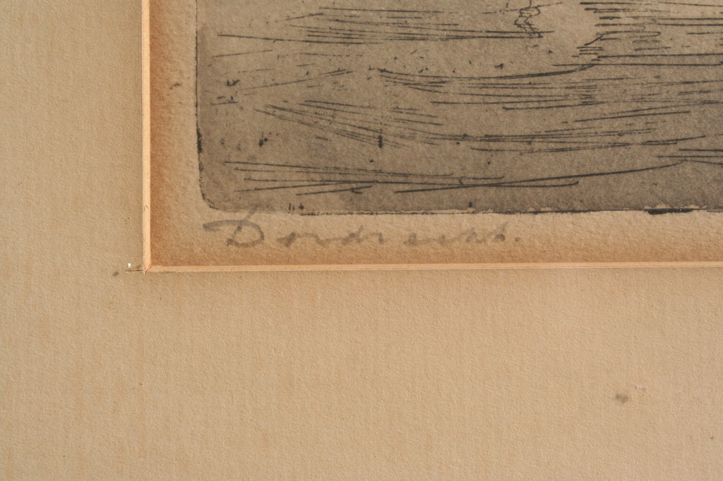 Marius Janssen - ets Dordrecht - gesigneerd kopen? Bied vanaf 1!