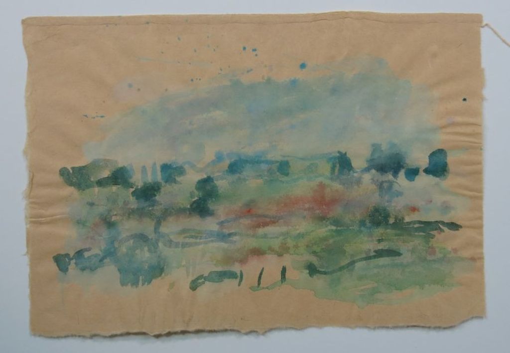 Hans van der Linde: Aquarel, Landschap  kopen? Bied vanaf 1!