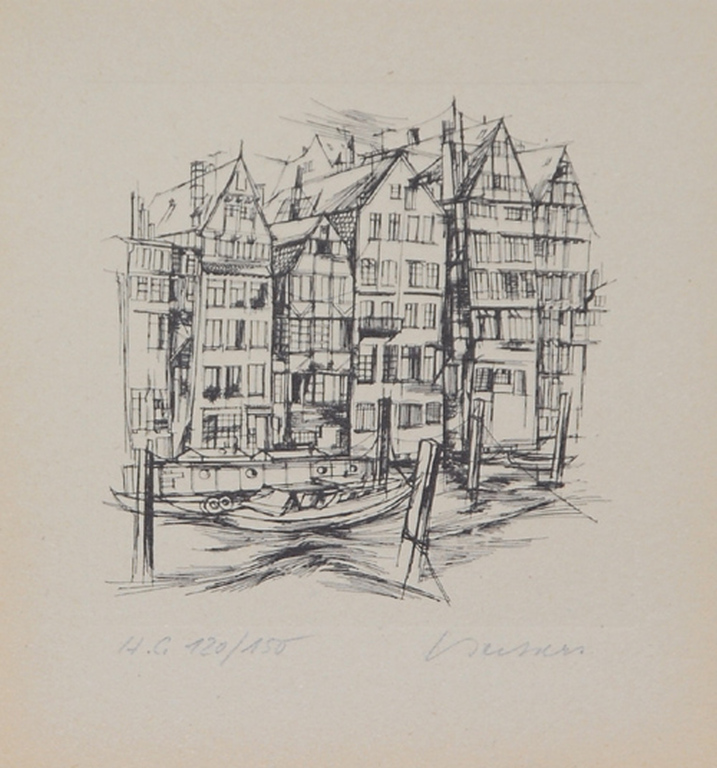 "Artists of the World", o.a. Beckers: Vier lithografien, div. voorstellingen kopen? Bied vanaf 20!