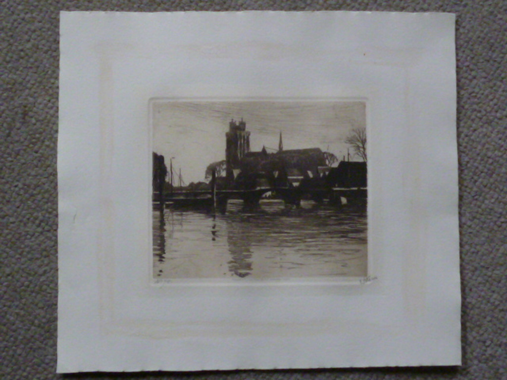 Willem Witsen - ets - De Grote Kerk, Dordrecht kopen? Bied vanaf 90!