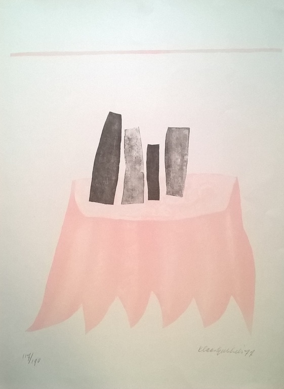 Klaas Gubbels - gesigneerde kleuren litho verkocht voor € 225!