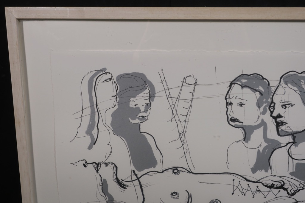 Rinke Nijburg: Litho, Ontmoeting - Ingelijst kopen? Bied vanaf 1!