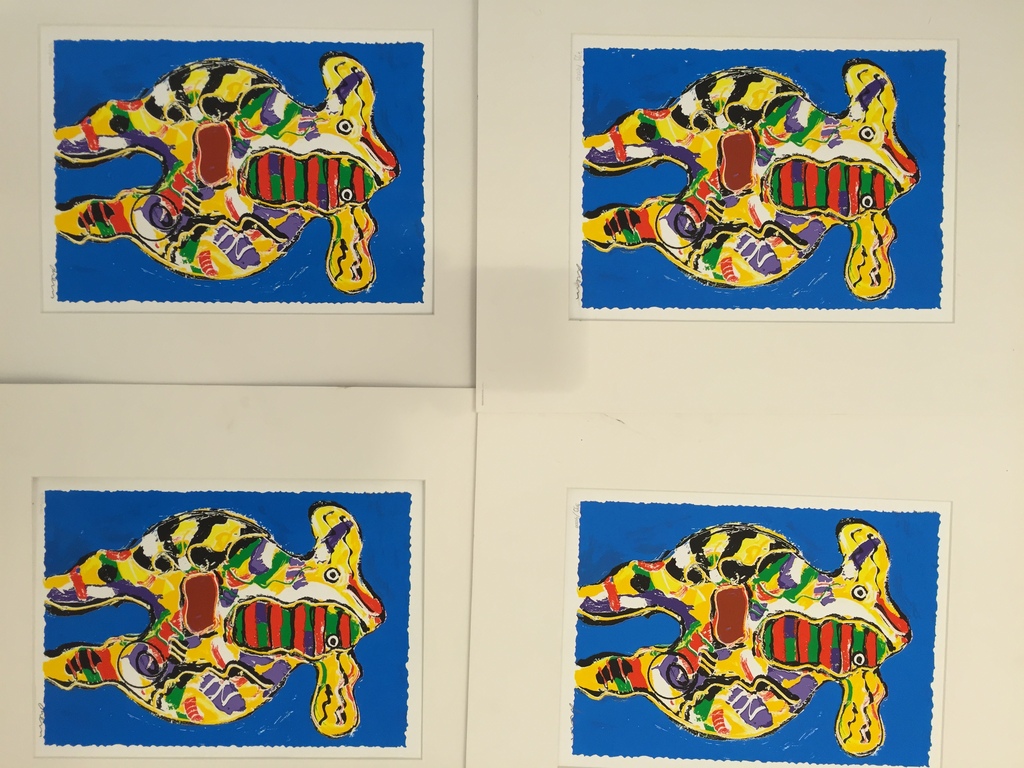 4 Zeefdrukken van PETER DIEM kopen? Bied vanaf 1!