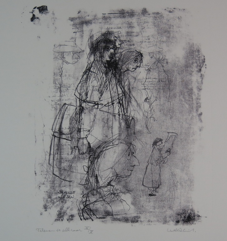 Dirkje Kuik: Litho, Tekenen te Alkmaar verkocht voor € 55!