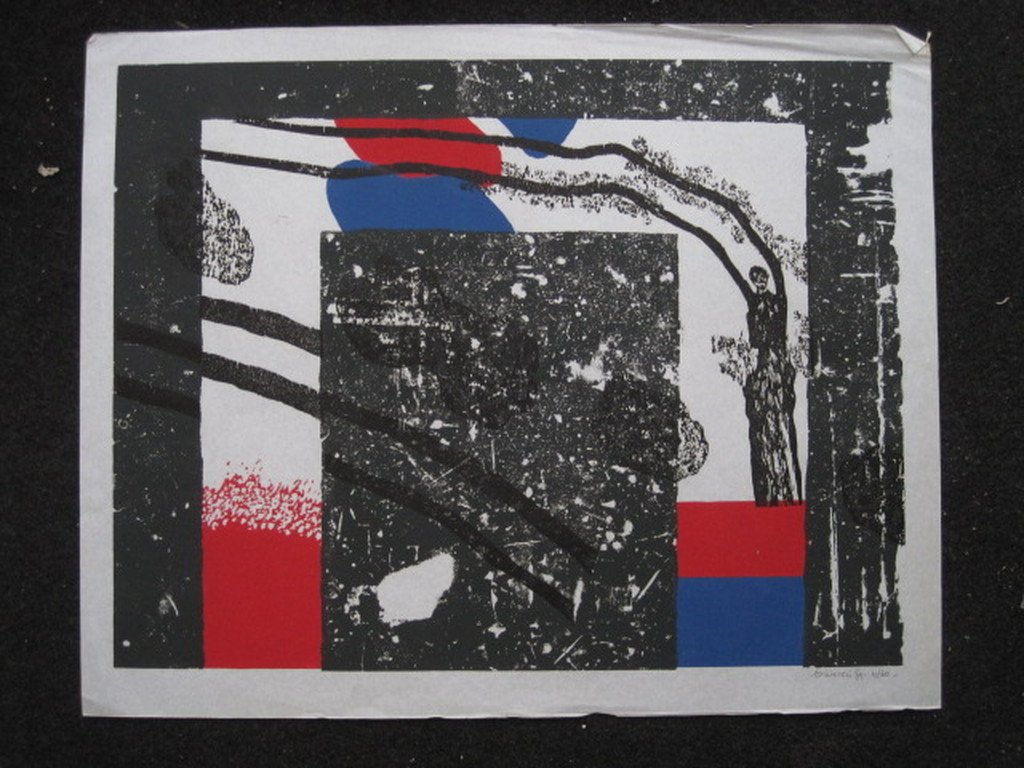 Amsterdamse Limburger" Jef Diederen  kleurenlitho "de Val" gesigneerd ca. 1970 kopen? Bied vanaf 1!